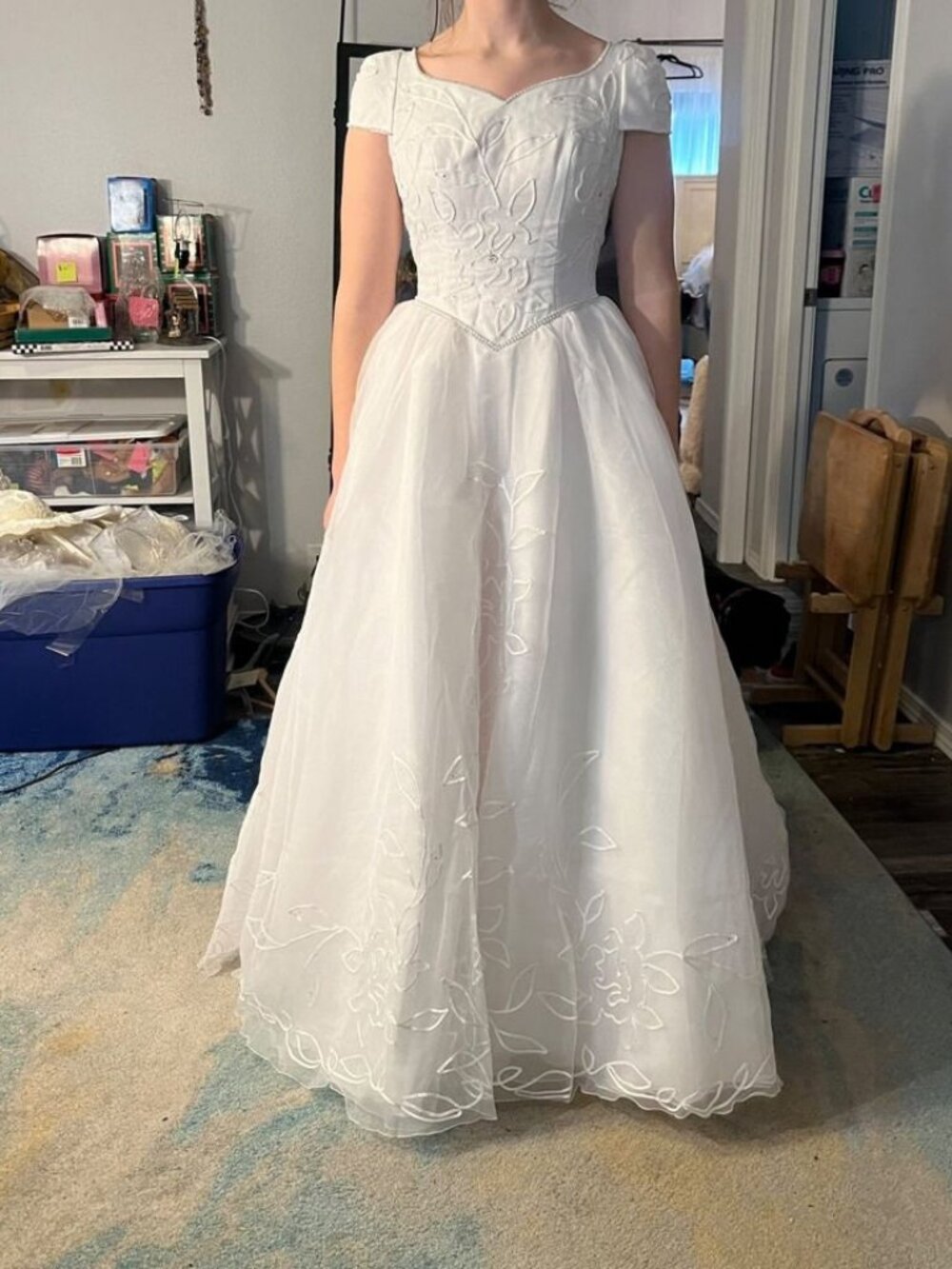 Vintage 90's wedding gown. Size 12 (Dress #84)